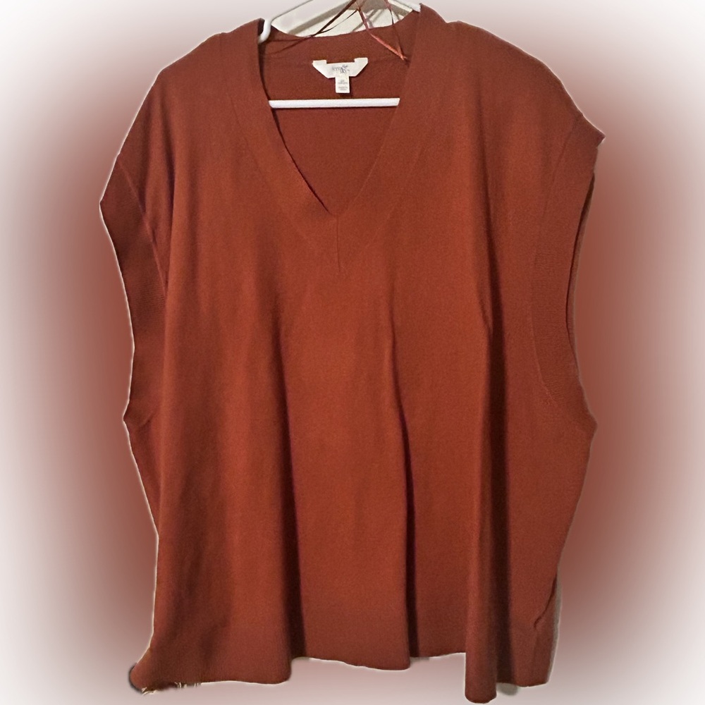 Terra & Sky Pumpkin Orange Women’s Vest